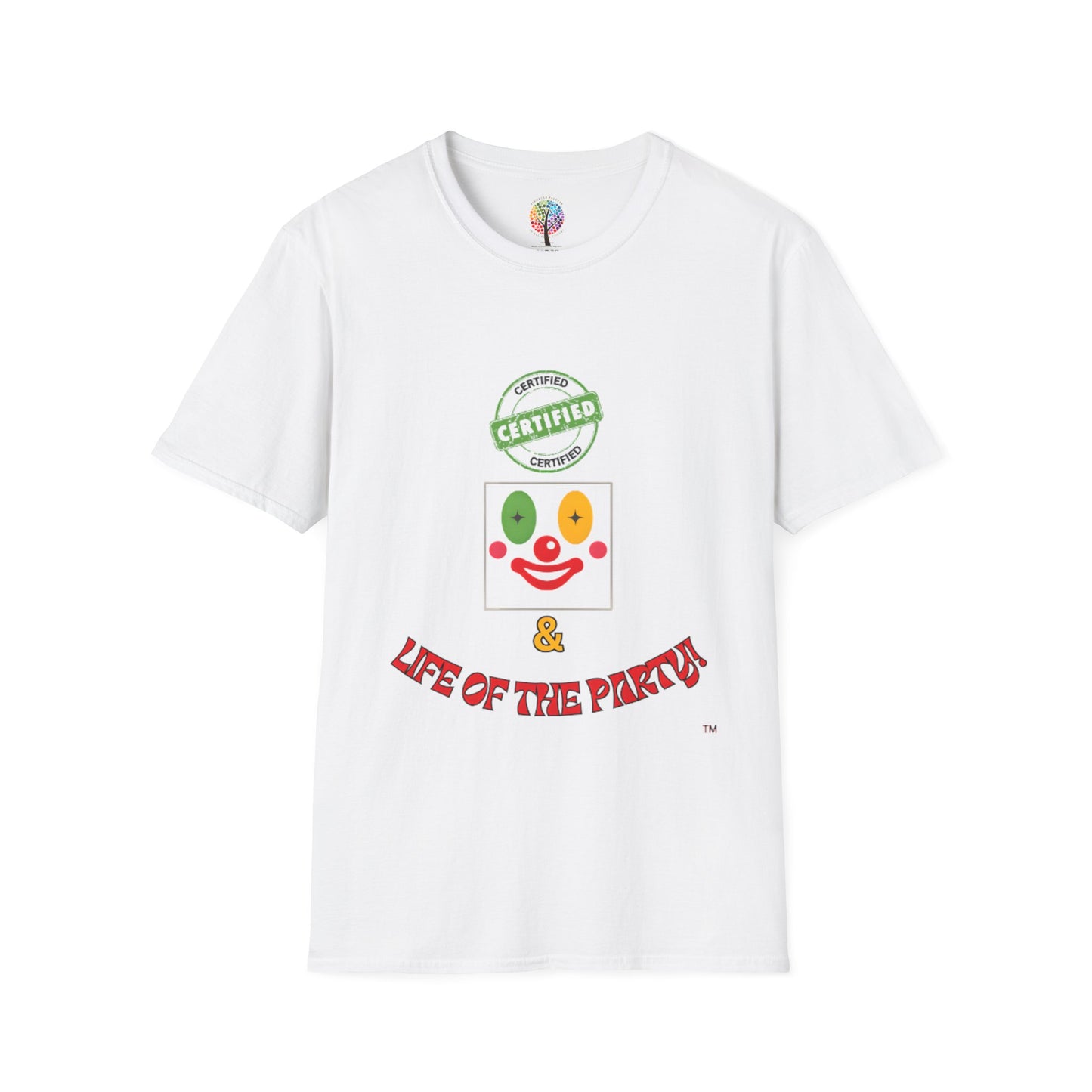 CERTIFIED CLOWN SOFTSTYLE T-SHIRT UNISEX