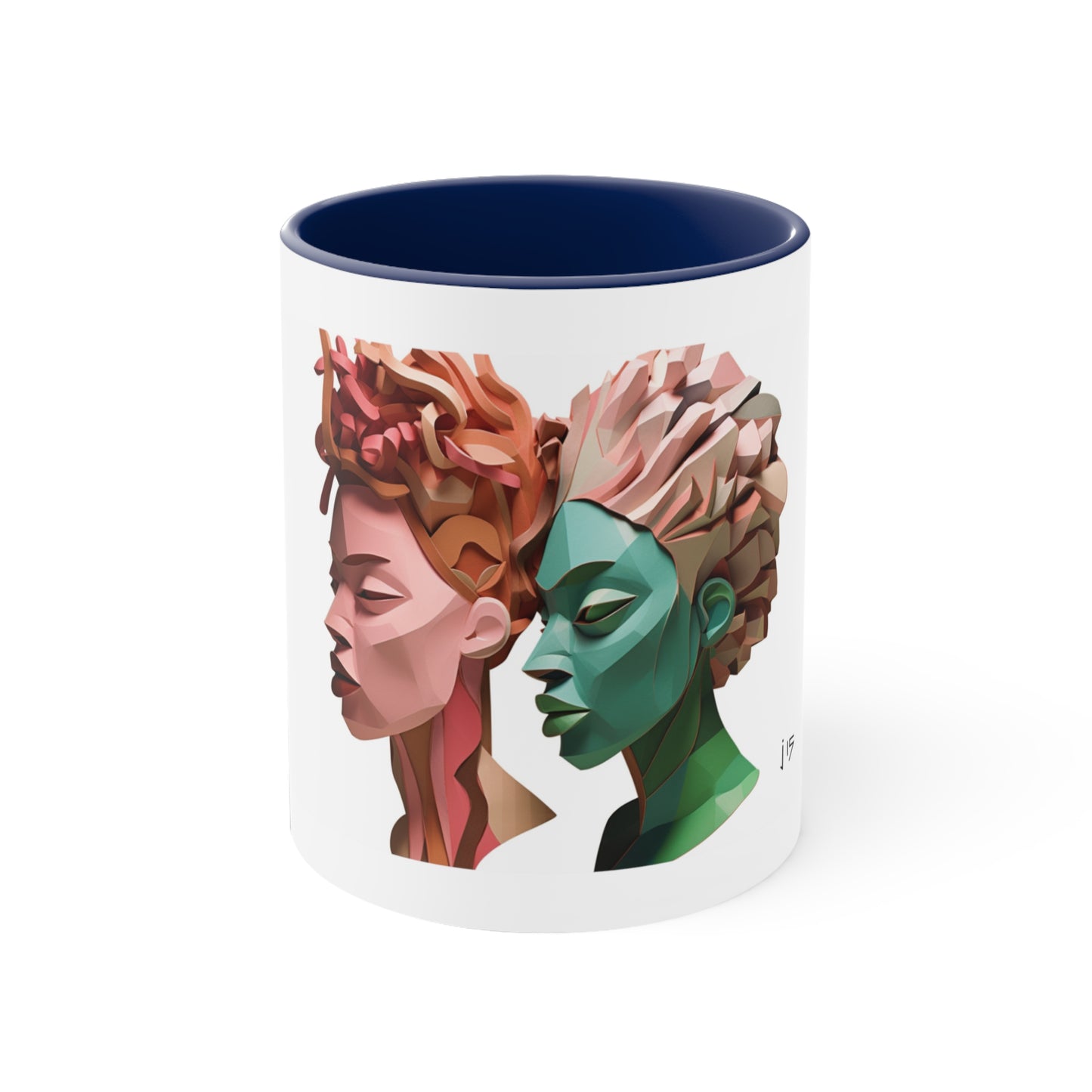 PAG SCULPTURED SISTERS CERAMIC MUG - 11OZ
