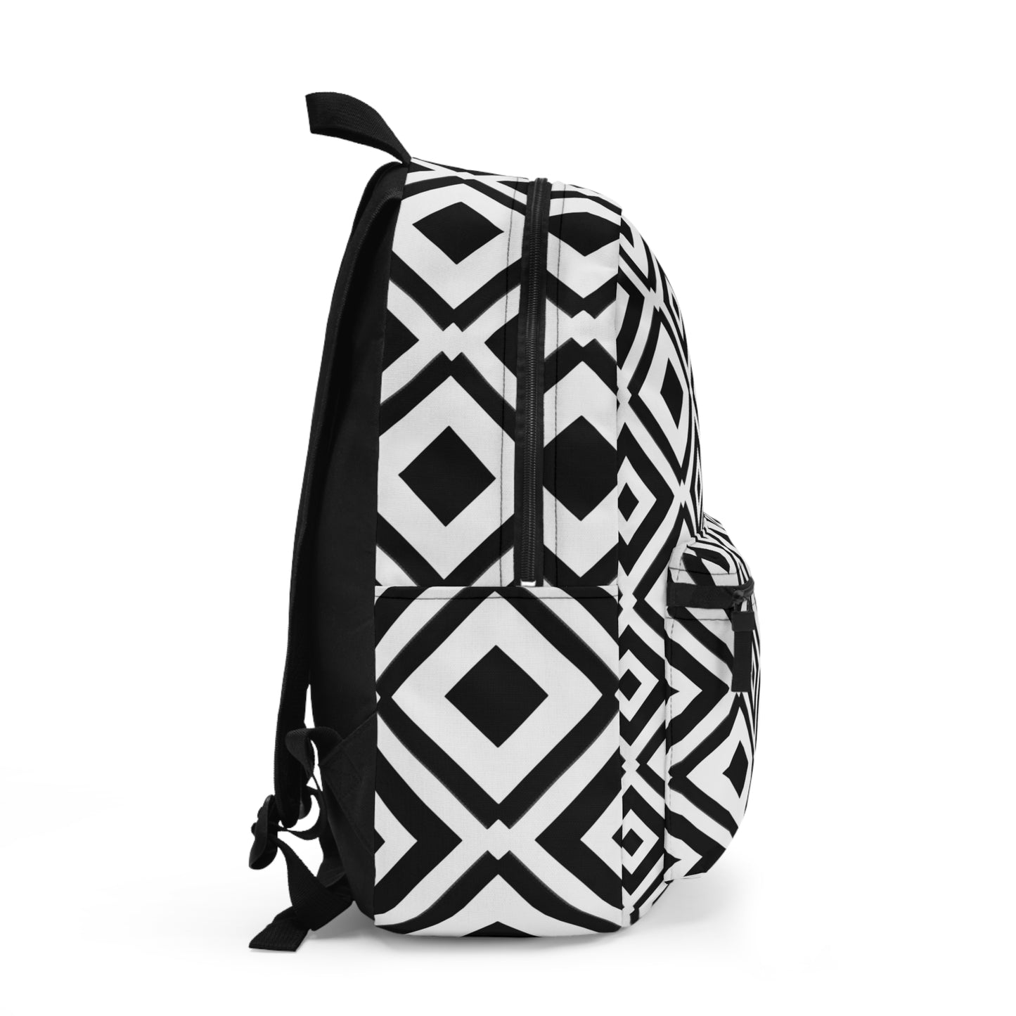 DIAMONDS BLACK WHITE BACKPACK