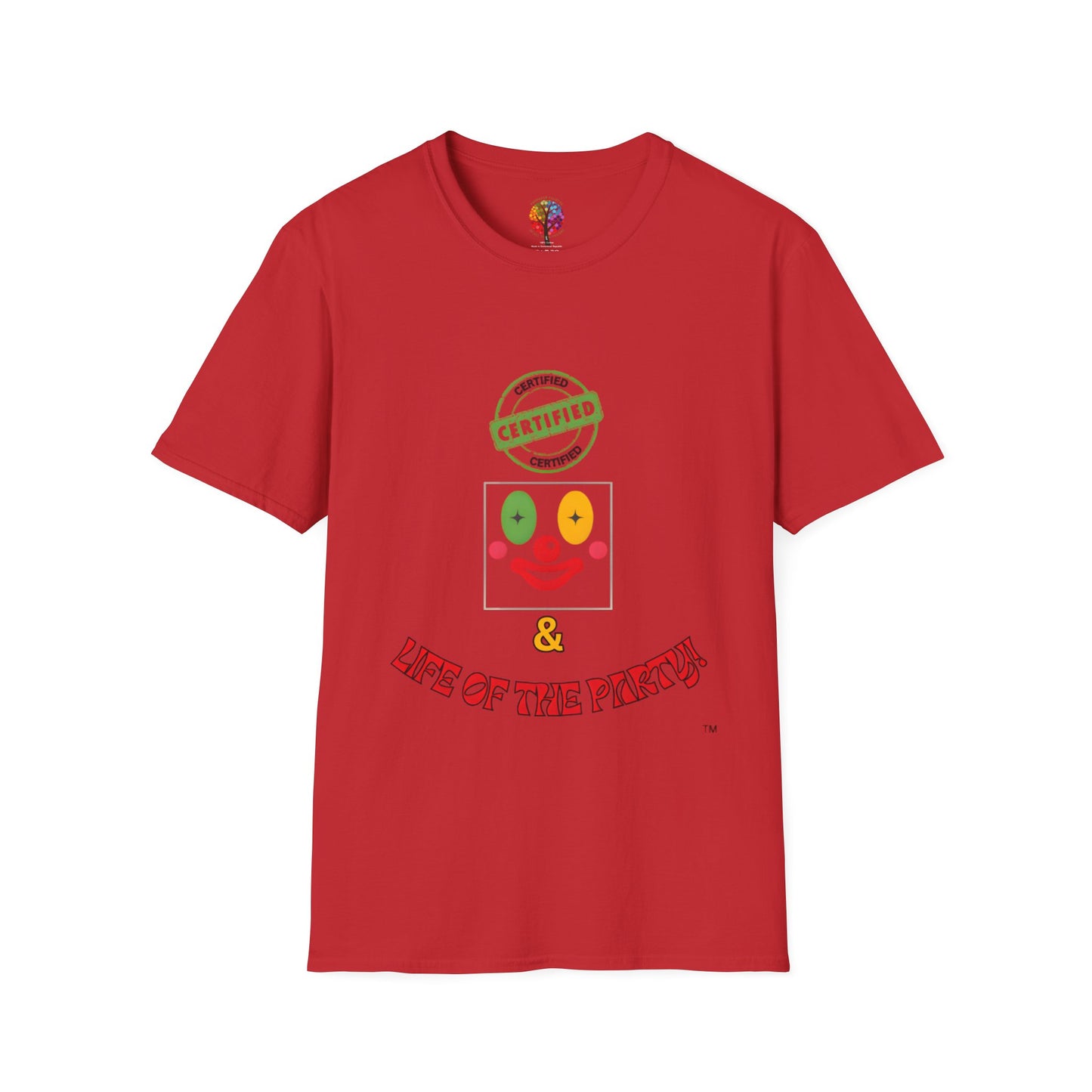 CERTIFIED CLOWN SOFTSTYLE T-SHIRT UNISEX
