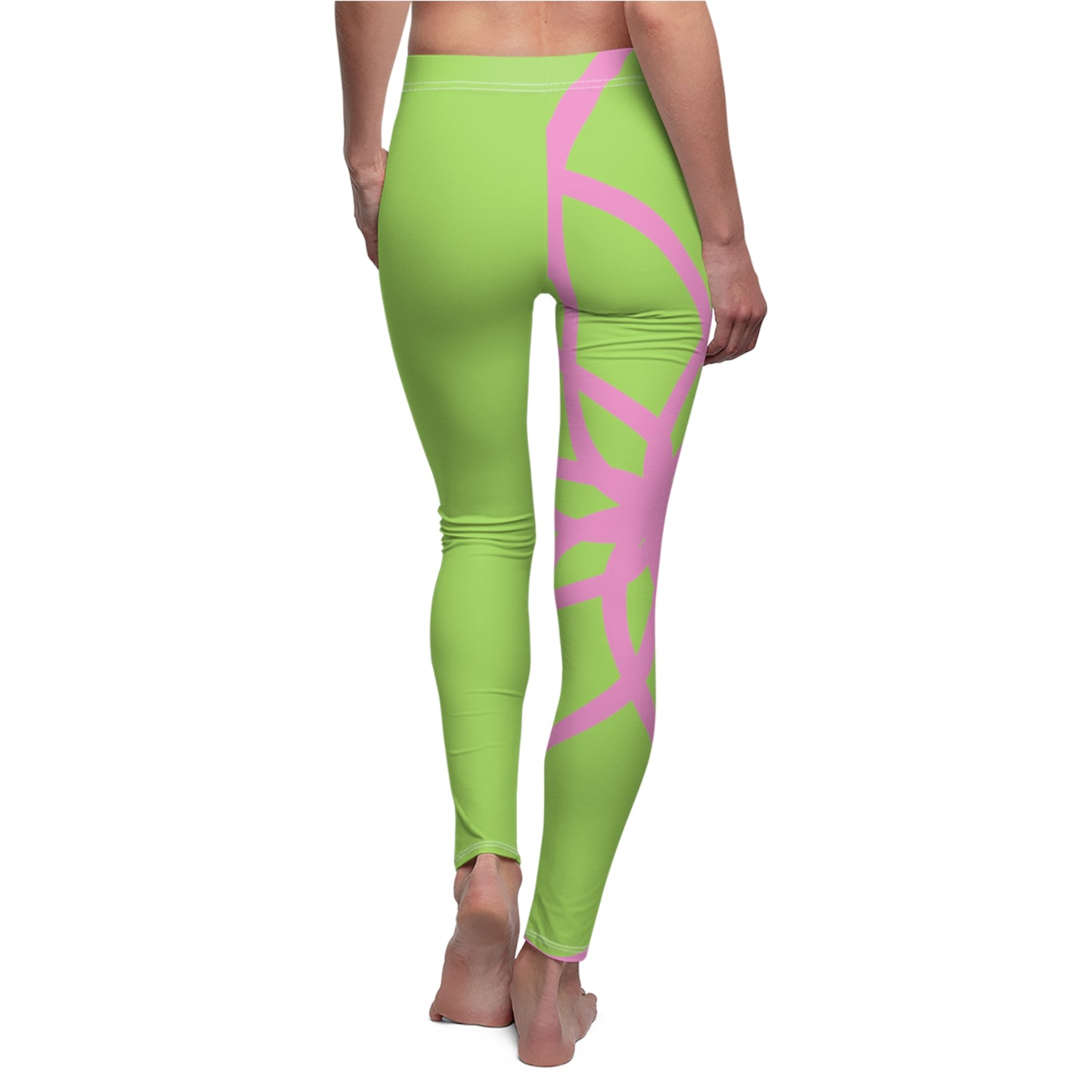 PAG SPIRALS PINK GREEN RT LEGGINGS