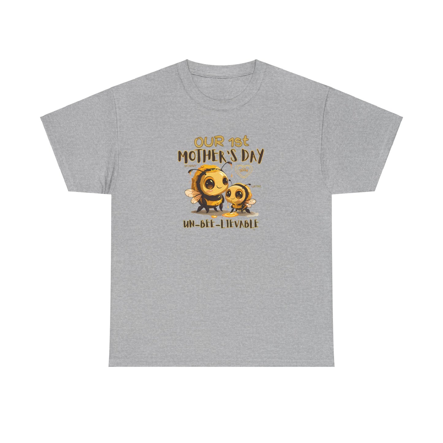 Custom Mama Shirt with Kids Name, Matching Mom Baby Tees, Our First Mothers Day Gifts