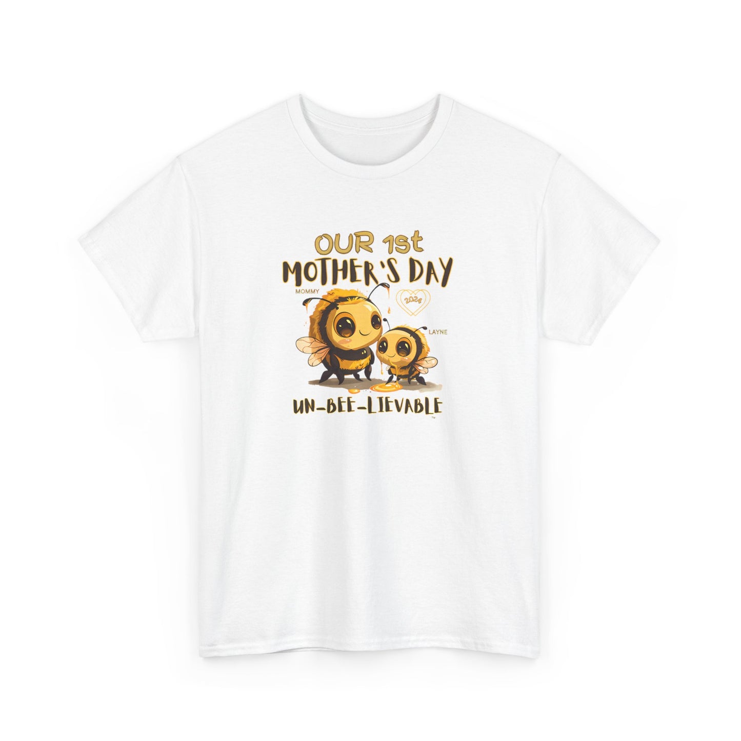 Custom Mama Shirt with Kids Name, Matching Mom Baby Tees, Our First Mothers Day Gifts