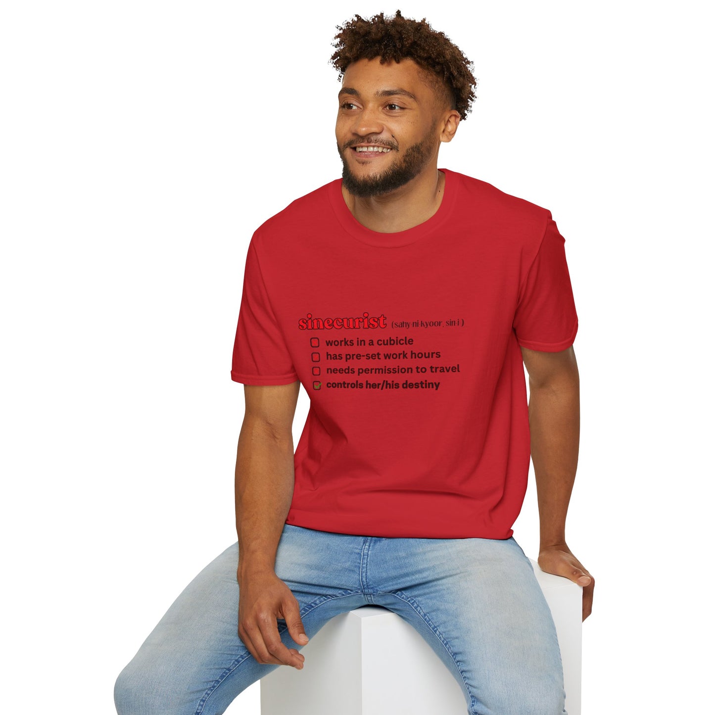 UNI GOOGLE CHECK BOX R T-SHIRT - UNISEX