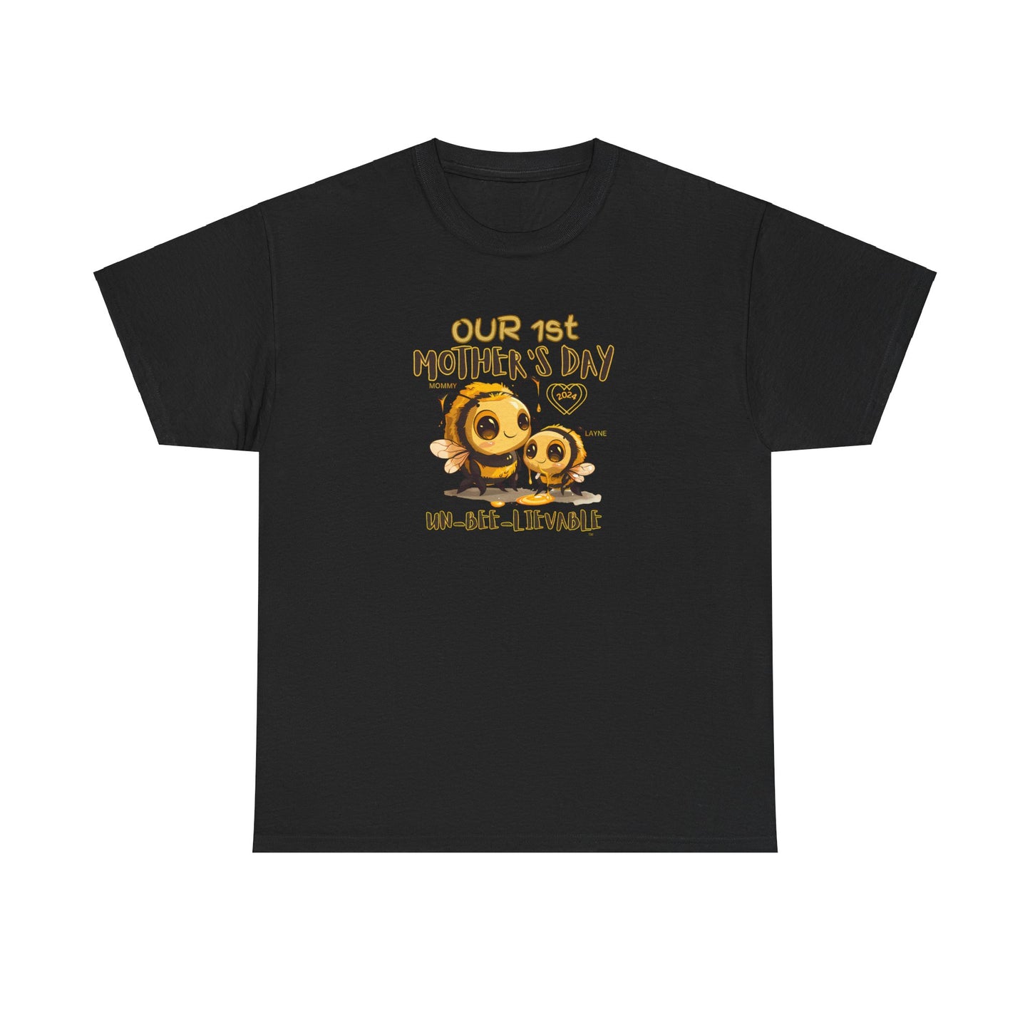Custom Mama Shirt with Kids Name, Matching Mom Baby Tees, Our First Mothers Day Gifts
