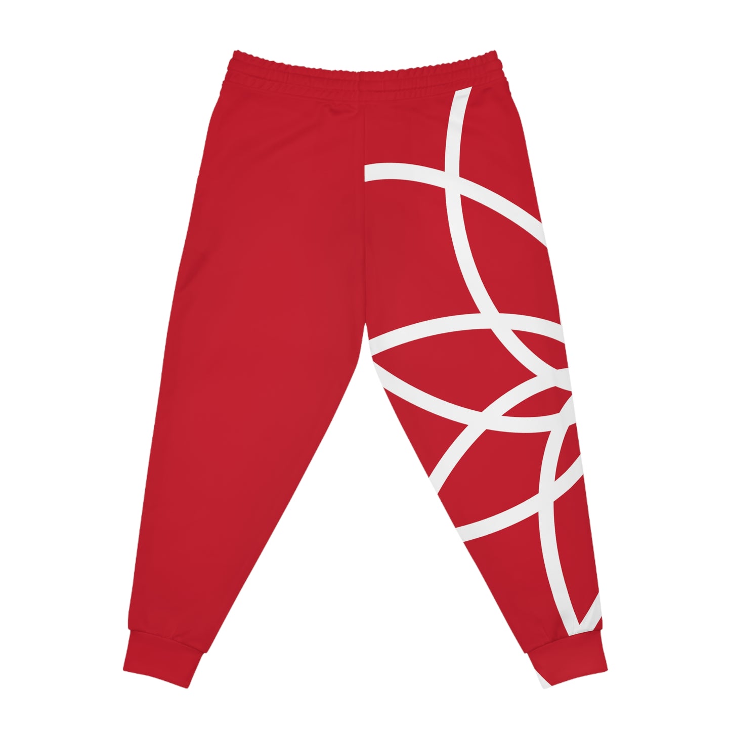DEL SPIRALS WHITE RED RT JOGGERS