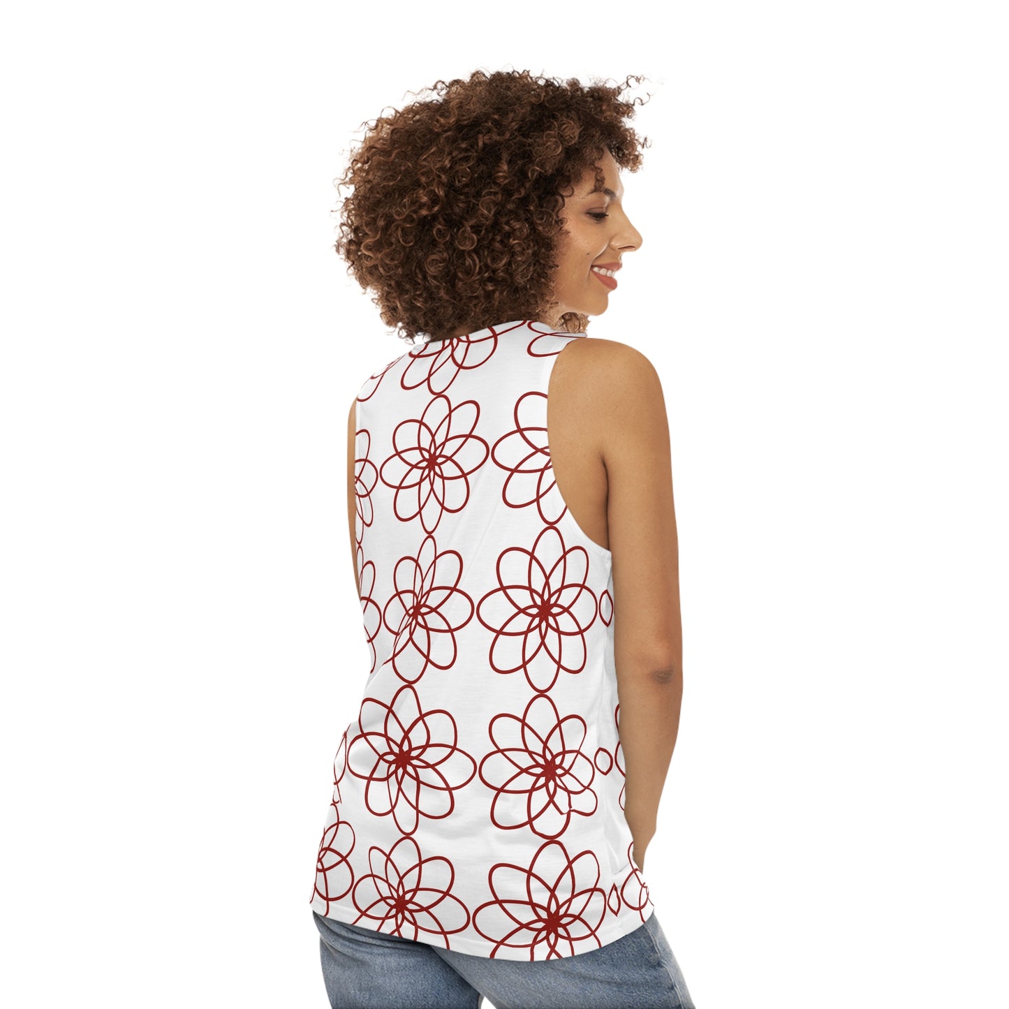 DEL SPIRALS CRIMSON CREME TANK