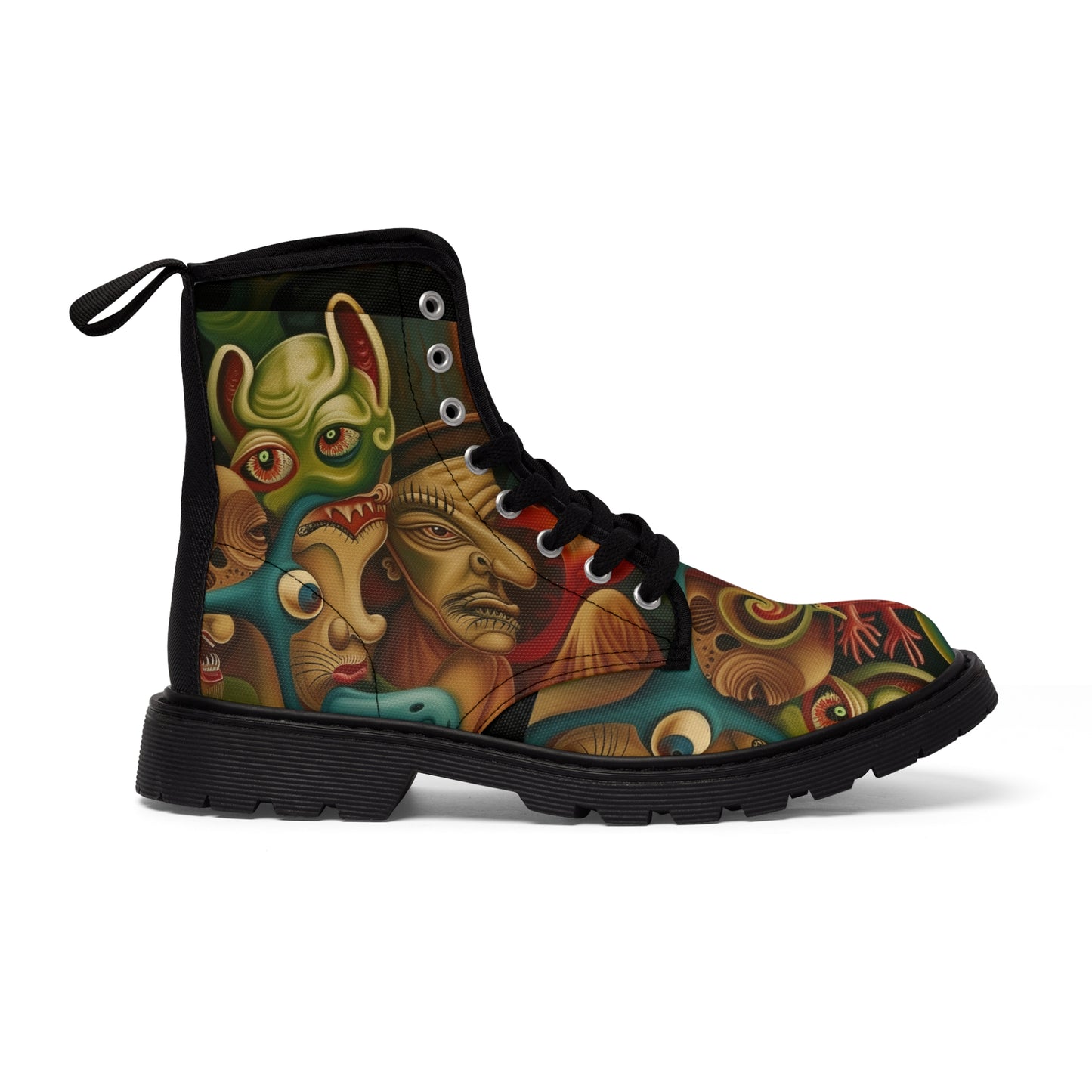 SURREALISM MEN'S CANVAS BOOTS