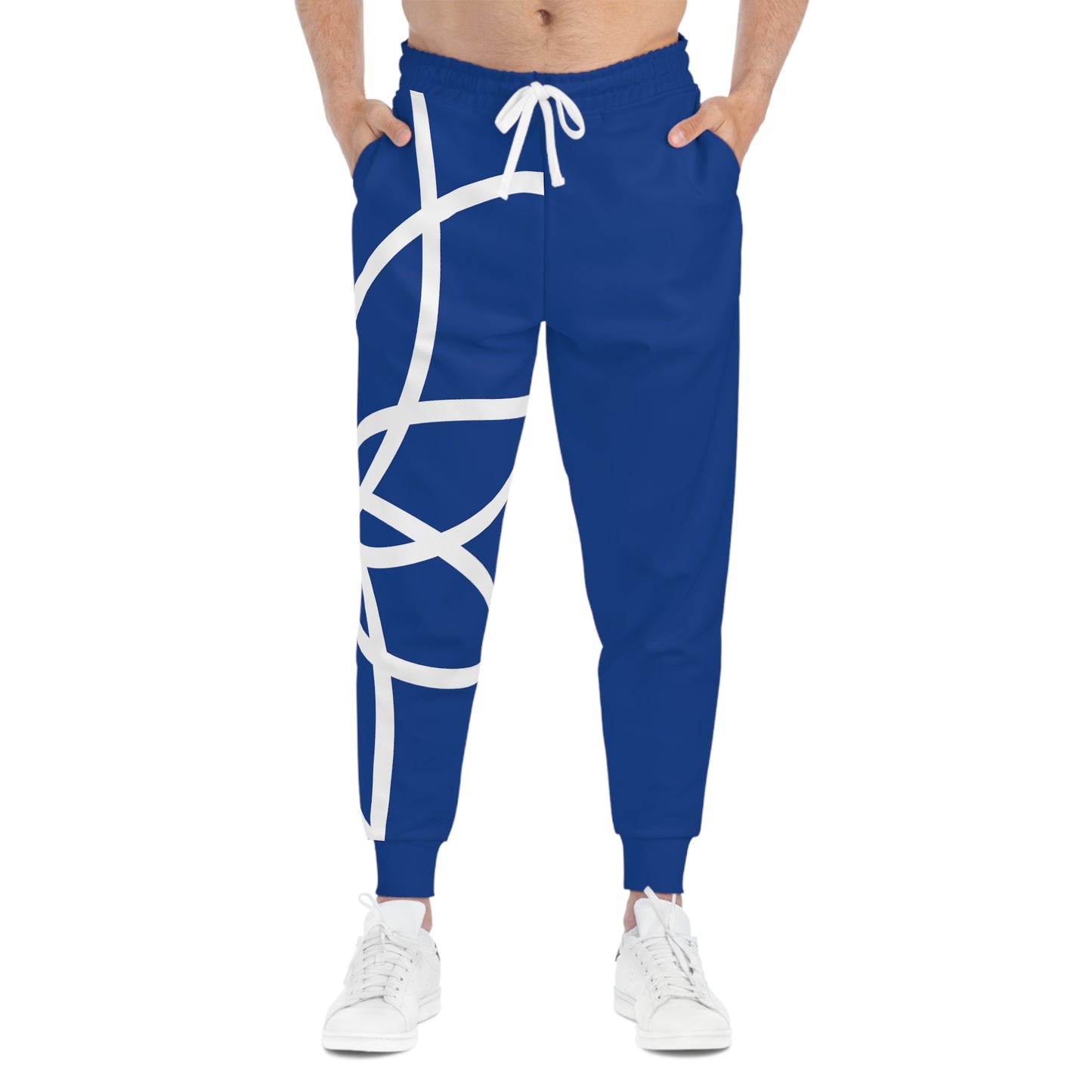 ZET SPIRALS WHITE BLUE RT JOGGERS