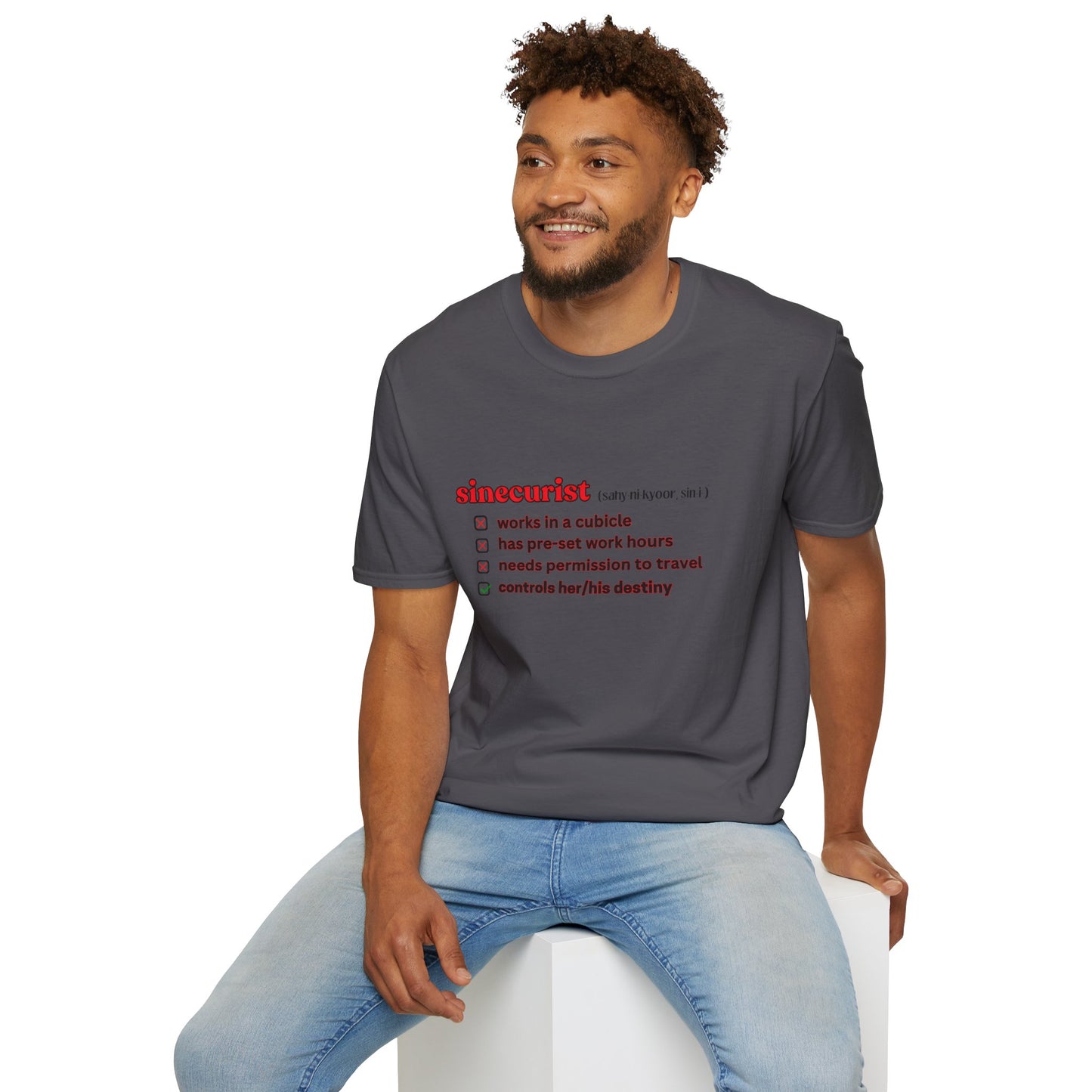 UNI GOOGLE CHECK BOX R T-SHIRT - UNISEX