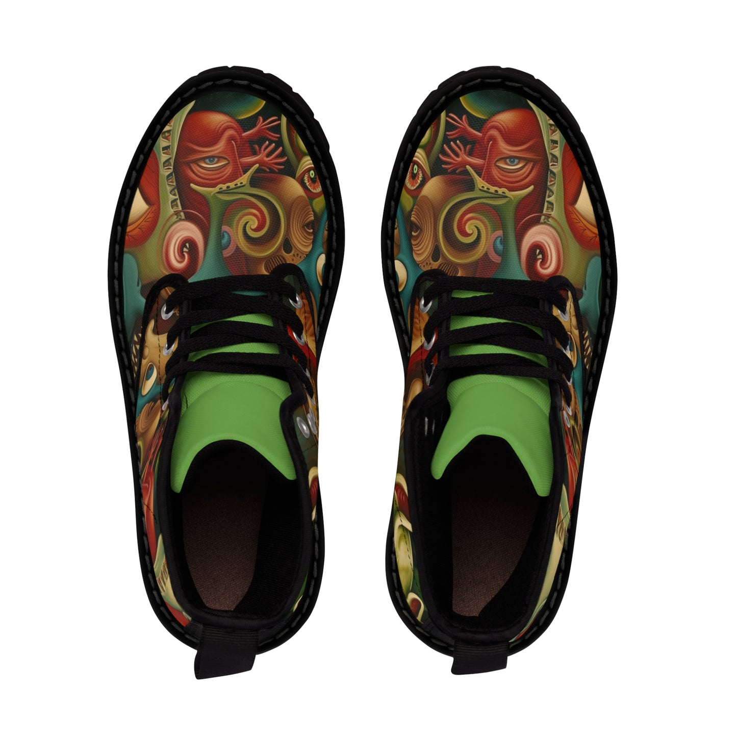 SURREALISM MEN'S CANVAS BOOTS