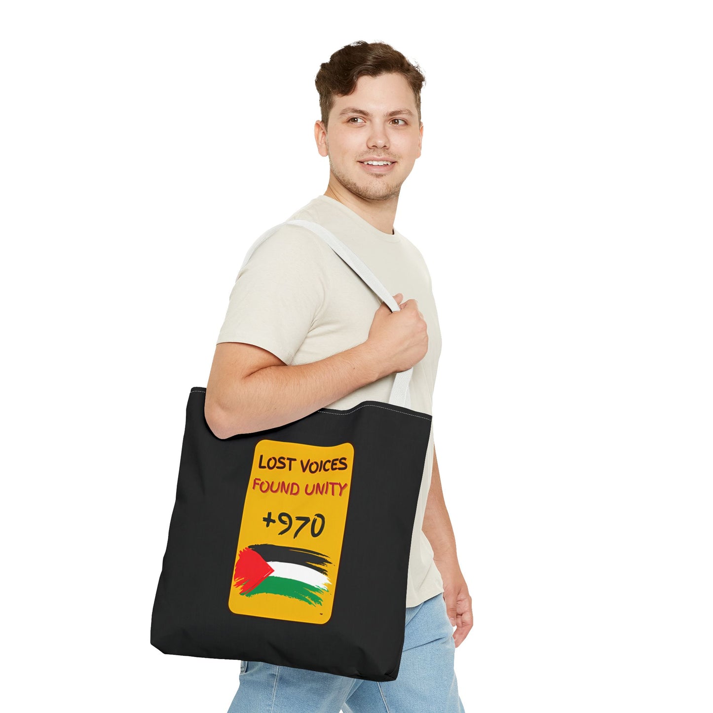 PALESTINE LOST VOICES TOTE BAG