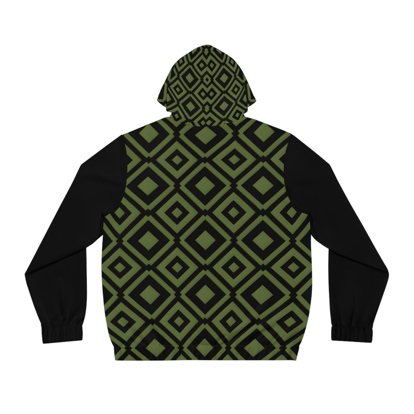 DIAMONDS BLACK/GREEN MEN'S ZIP HOODIE