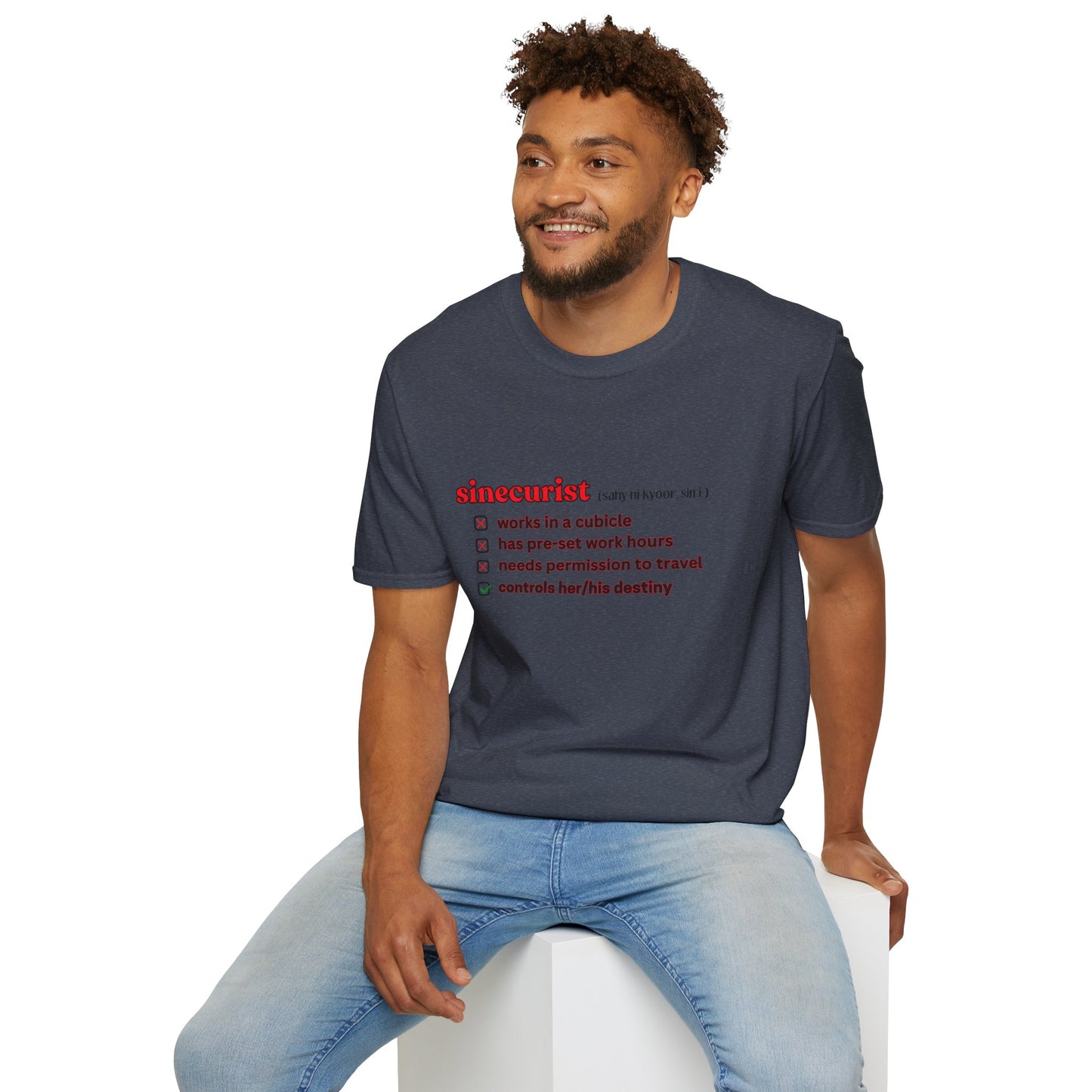 UNI GOOGLE CHECK BOX R T-SHIRT - UNISEX