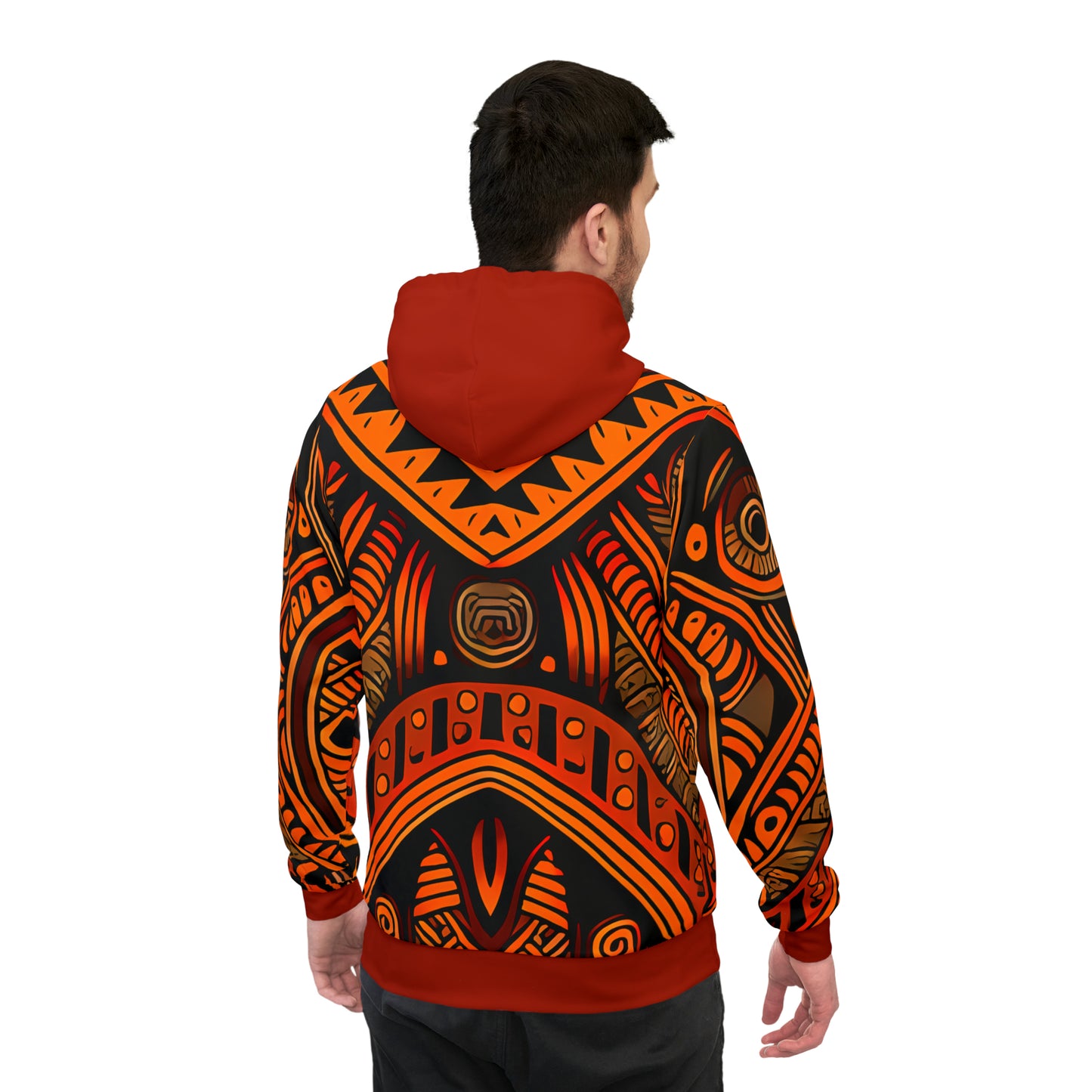 RED HD RICH CLAY PULLOVER ATHLETIC HOODIE UNISEX