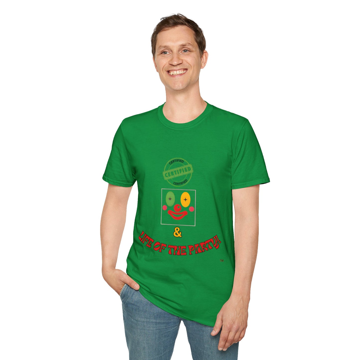 CERTIFIED CLOWN SOFTSTYLE T-SHIRT UNISEX