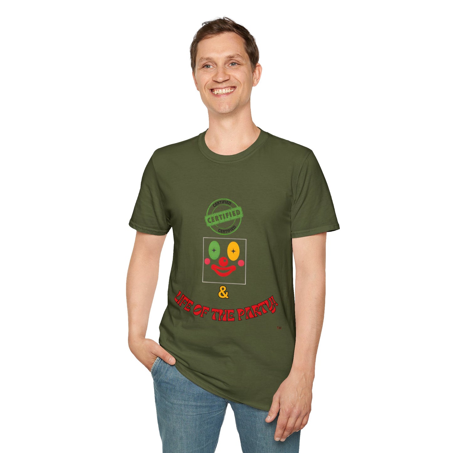 CERTIFIED CLOWN SOFTSTYLE T-SHIRT UNISEX