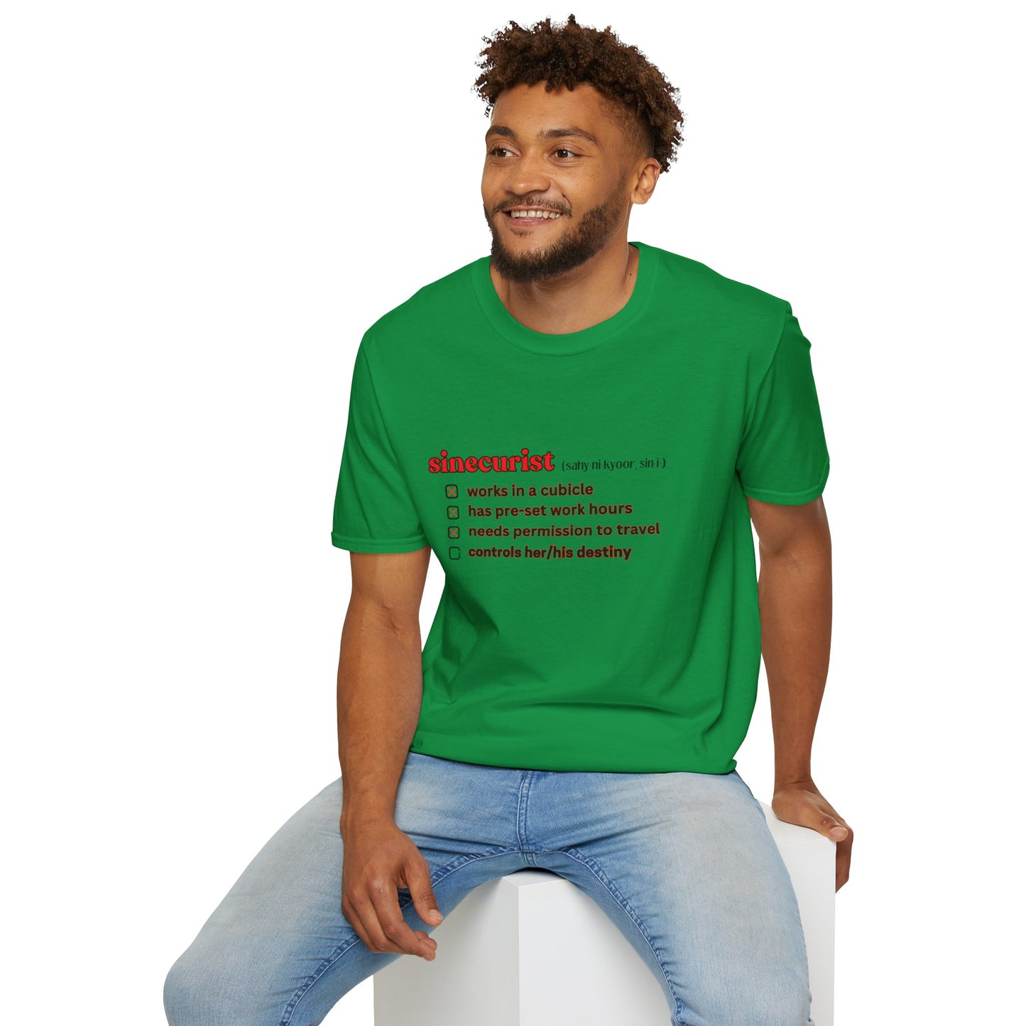 UNI GOOGLE CHECK BOX R T-SHIRT - UNISEX