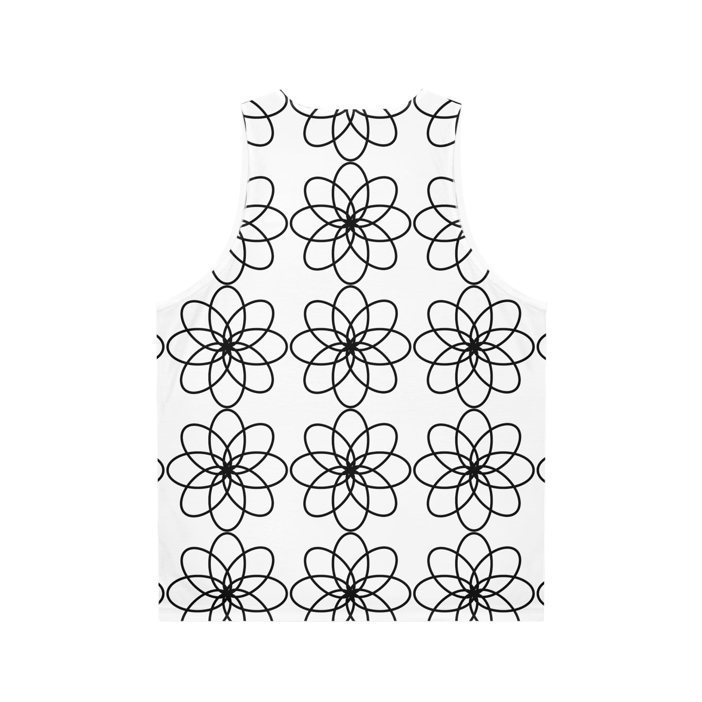 SPIRALS BLACK WHITE TANK