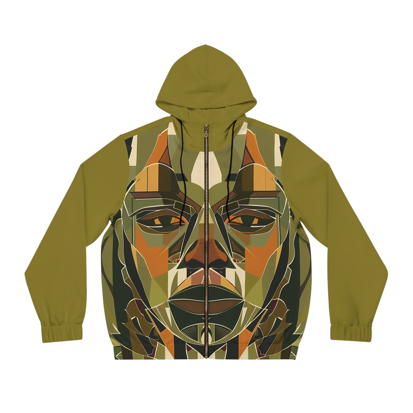 RUSTIC EYES LIGHT WEIGHT GREEN ZIP HOODIE MEN'S