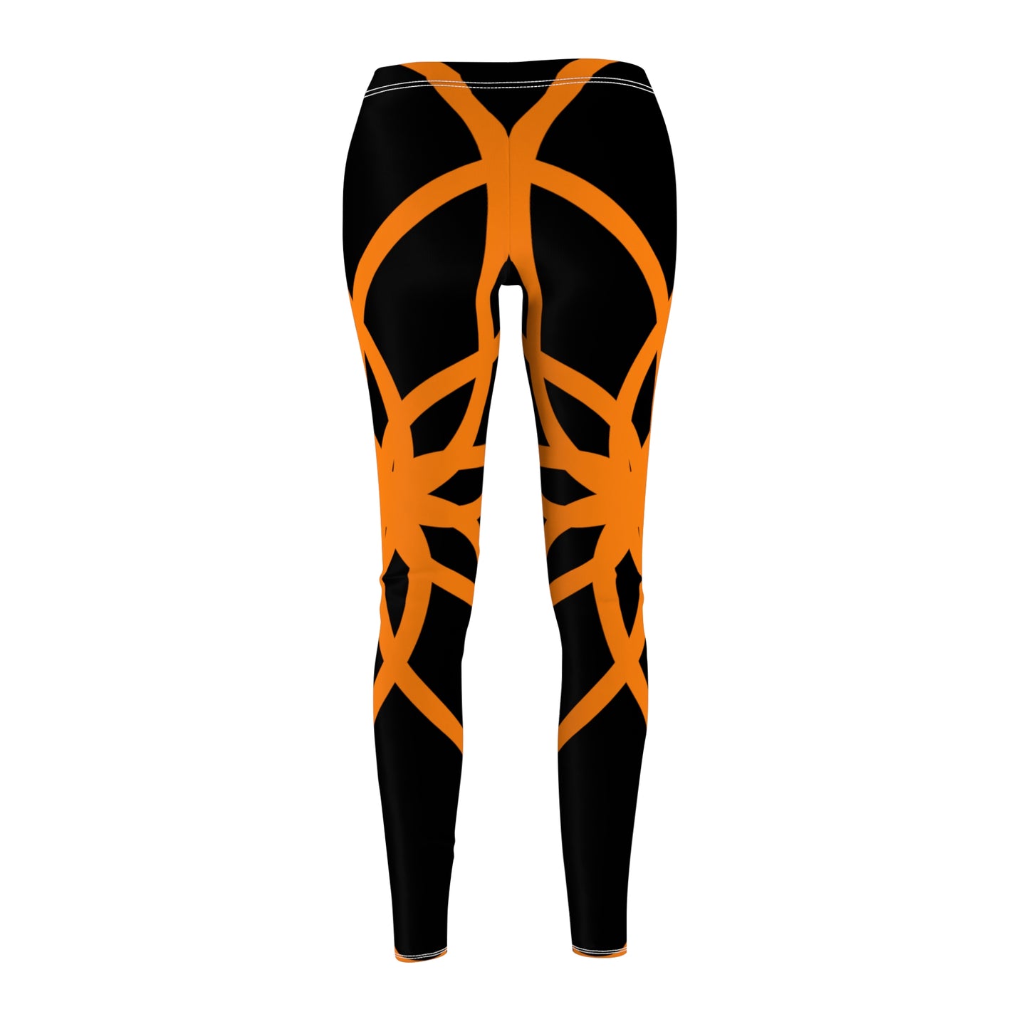 SPIRALS ORANGE BLACK LEGGINGS