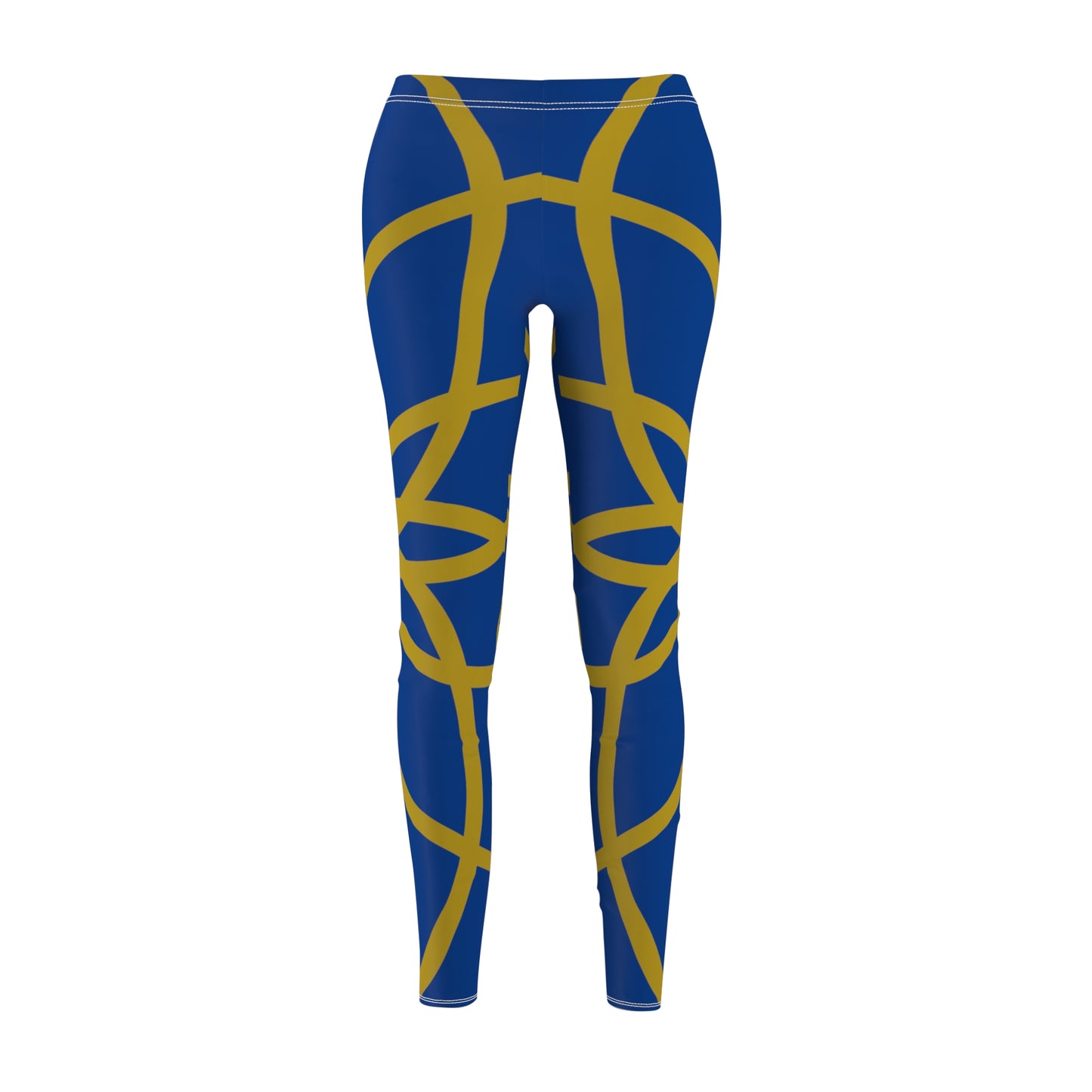 SGR SPIRALS GOLD BLUE LEGGINGS