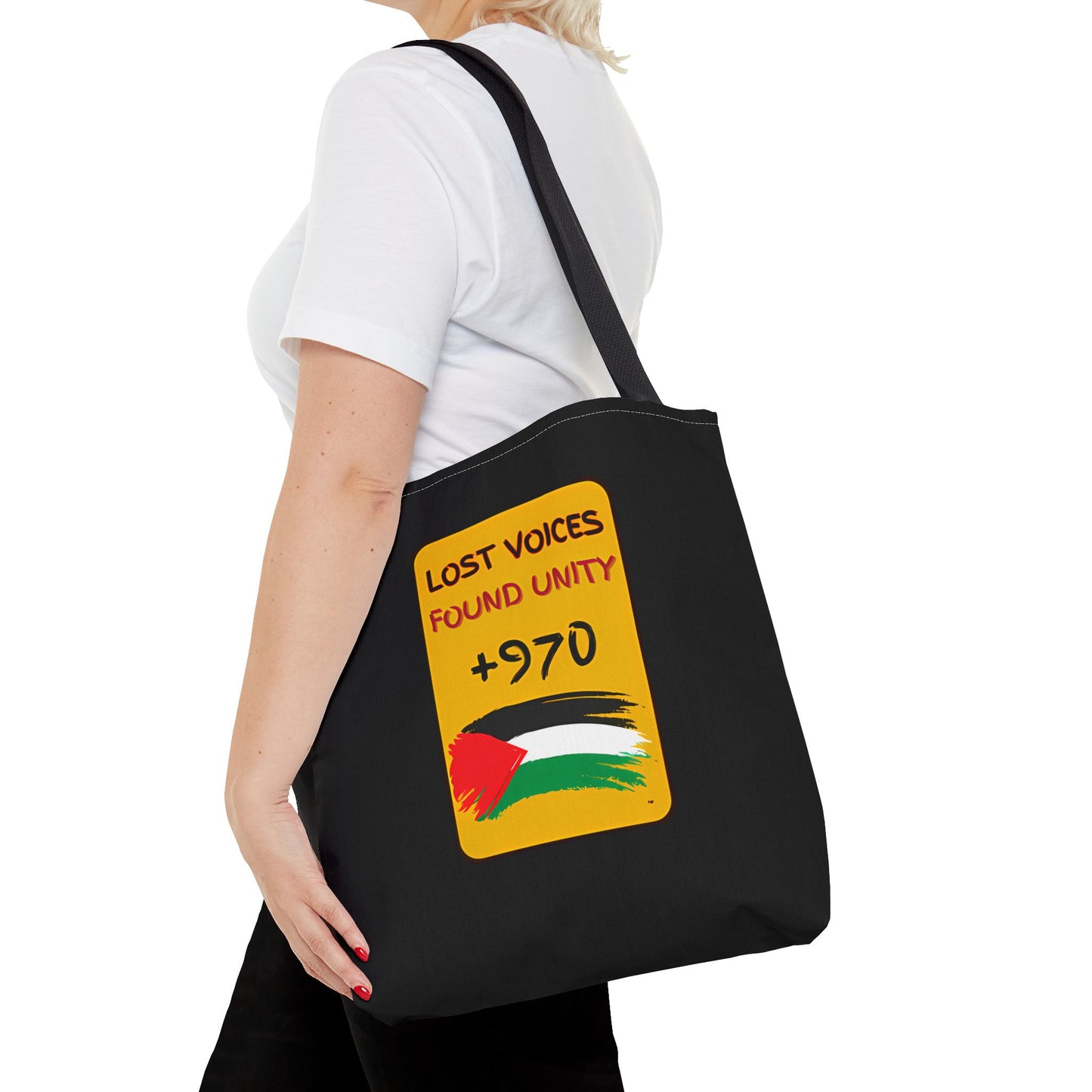 PALESTINE LOST VOICES TOTE BAG