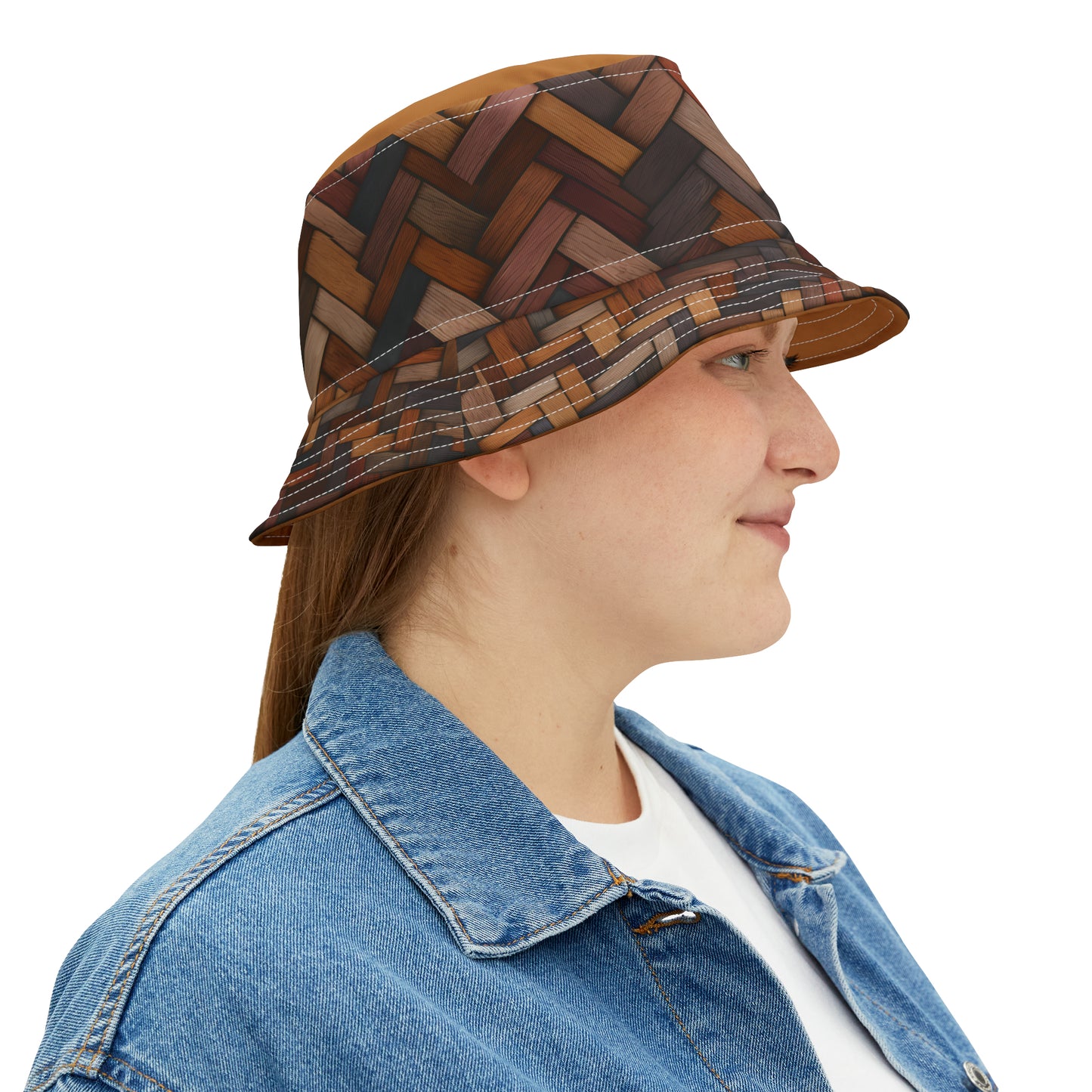 BROWN TOP HERRING BUCKET HAT UNISEX
