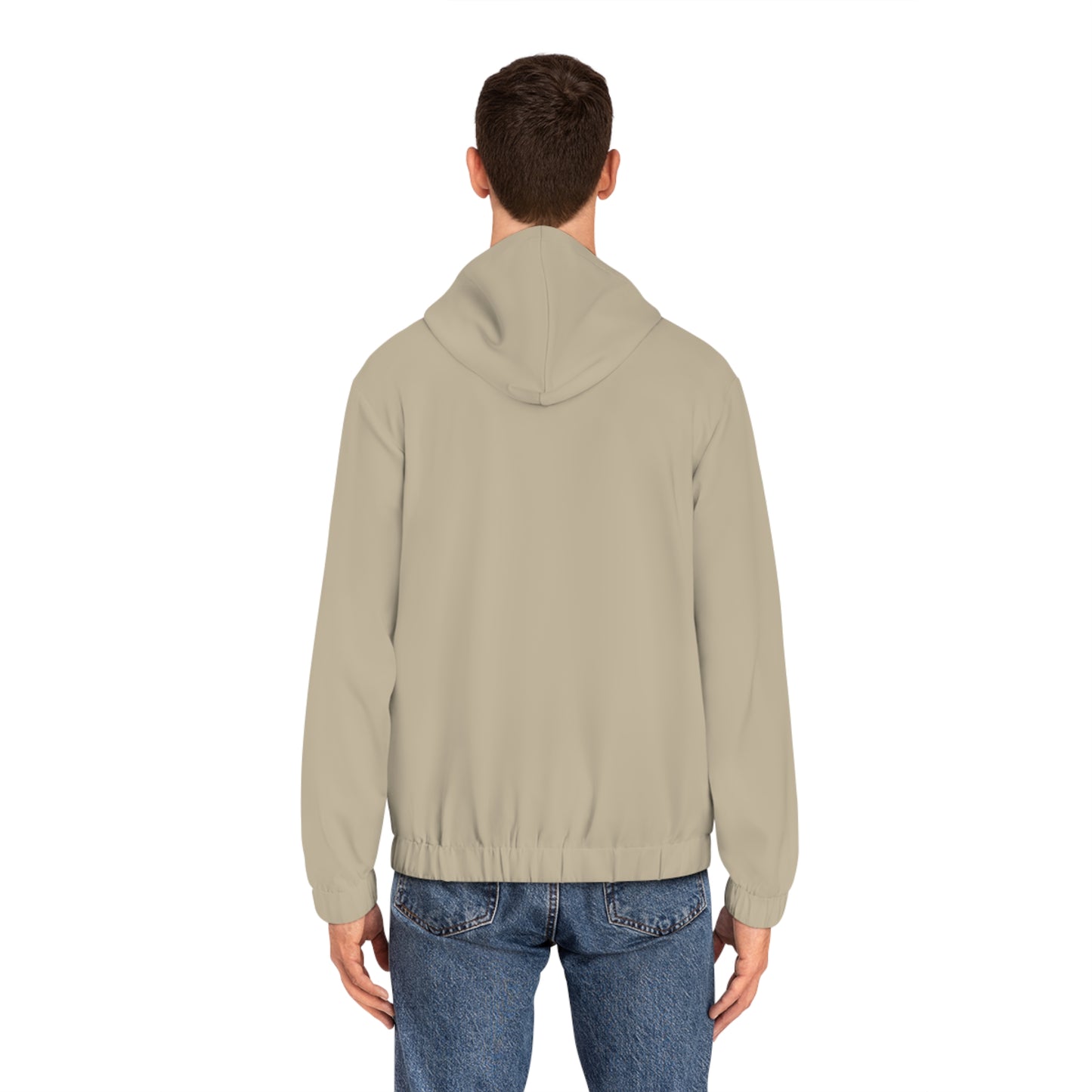 RUSTIC EYES LIGHT WEIGHT TAUPE ZIP HOODIE MEN'S