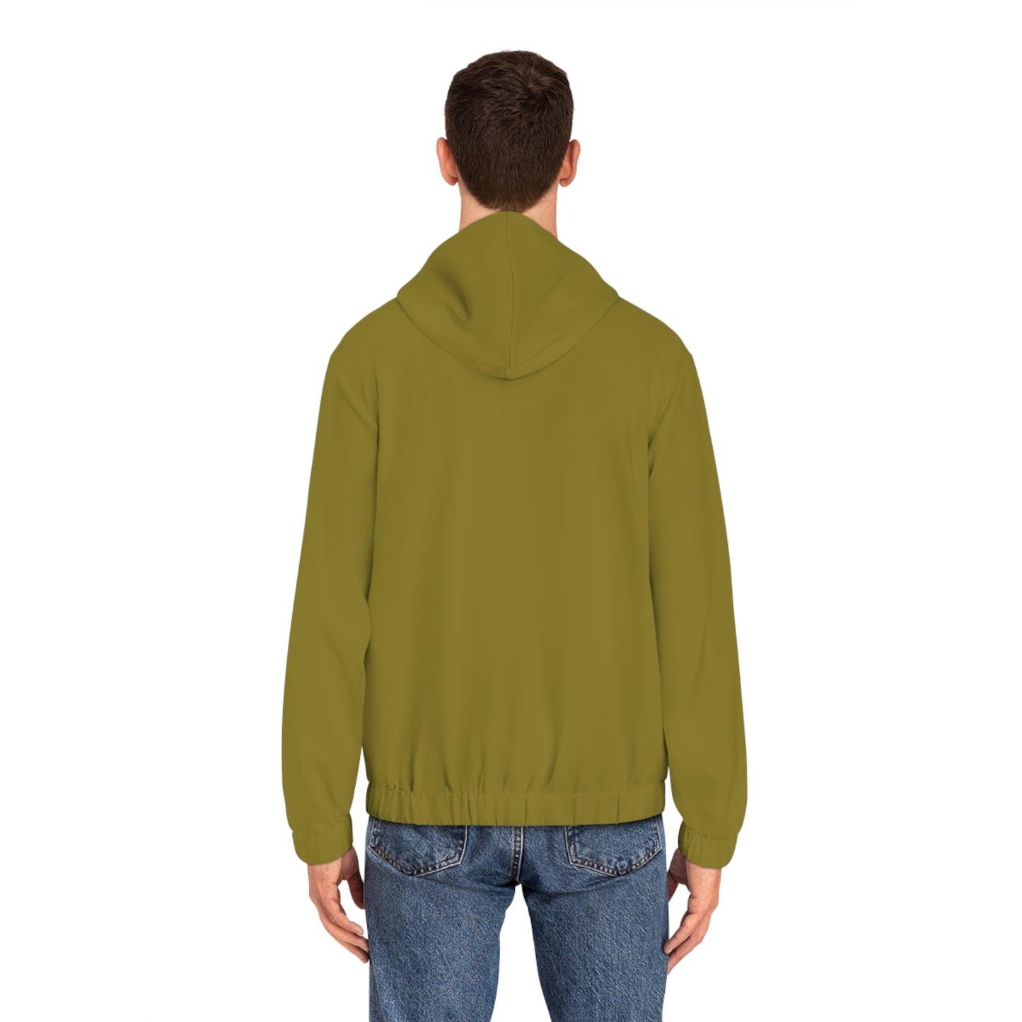 RUSTIC EYES LIGHT WEIGHT GREEN ZIP HOODIE MEN'S