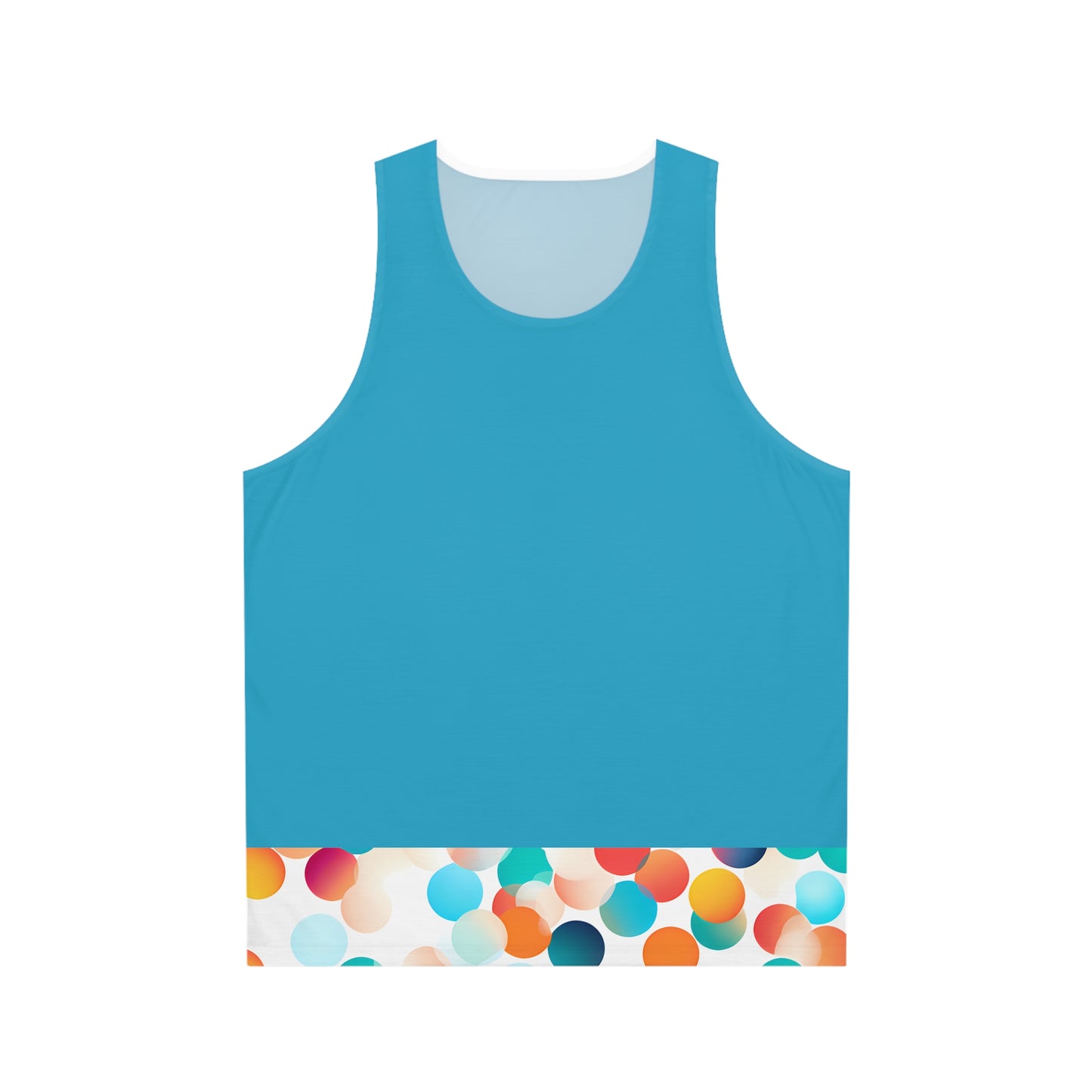 CIRCLES TURQ TRIM TANK