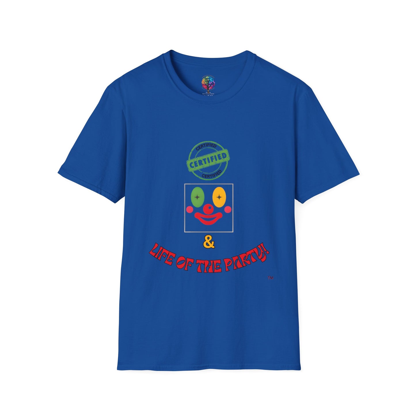 CERTIFIED CLOWN SOFTSTYLE T-SHIRT UNISEX