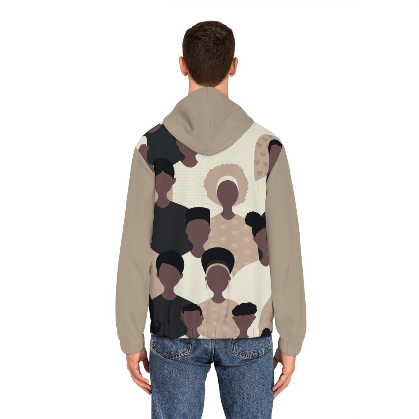 HIP CROWD BEIGE ZIP HOODIE MEN'S