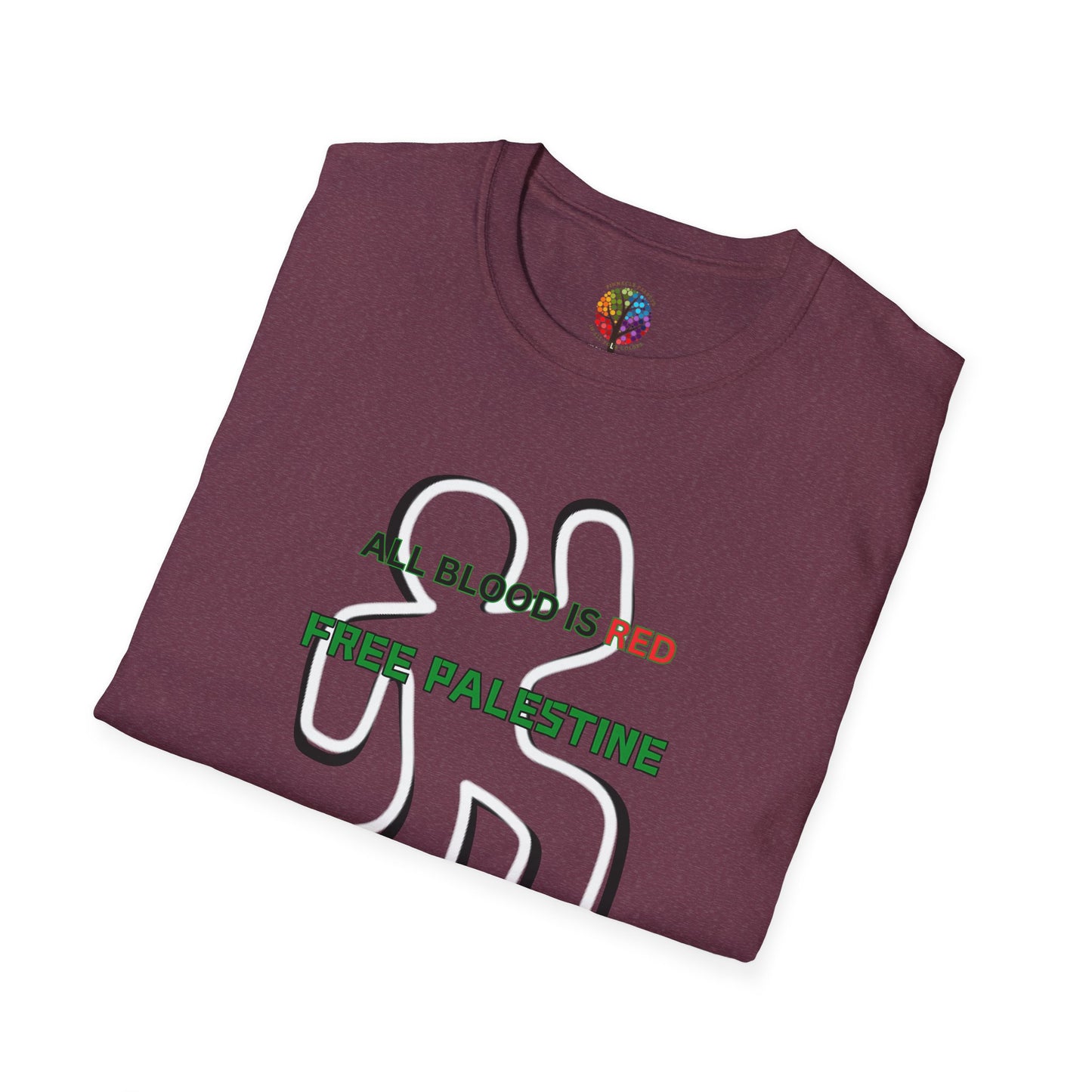 PALESTINE ALL BLOOD IS RED T-SHIRT UNISEX