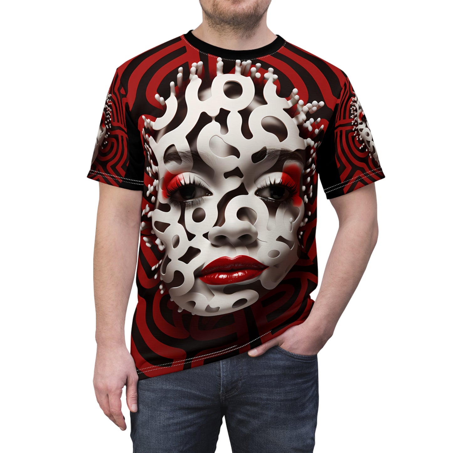 CRIMSON CURLS CUT & SEW TEE UNISEX