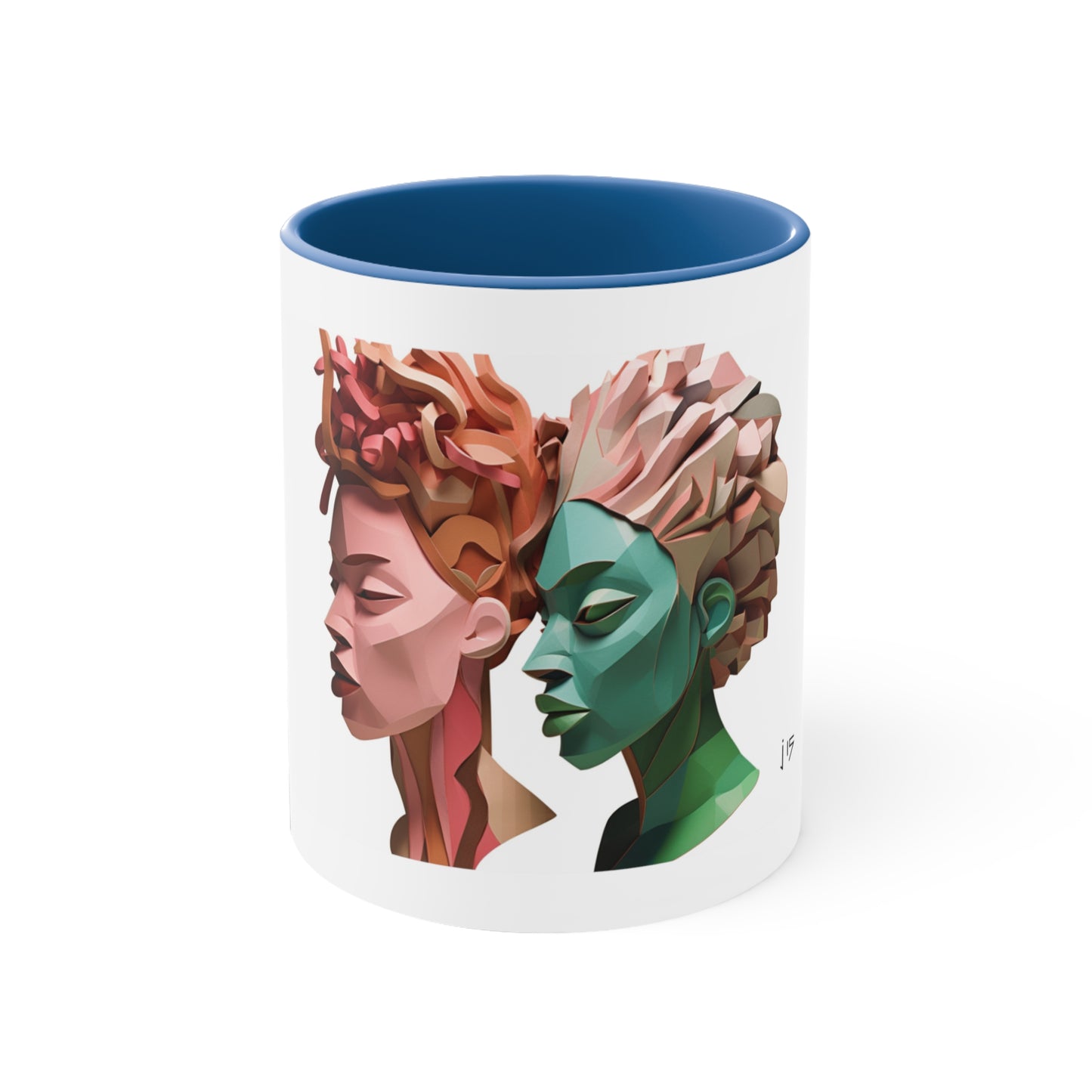 PAG SCULPTURED SISTERS CERAMIC MUG - 11OZ