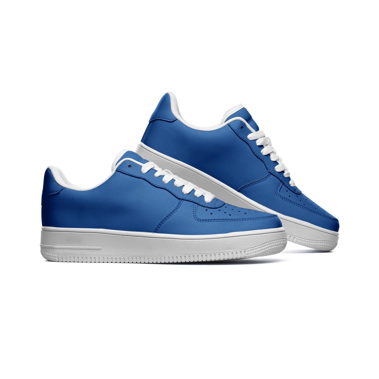 SANTORINI BLUE UNISEX LEATHER SNEAKERS