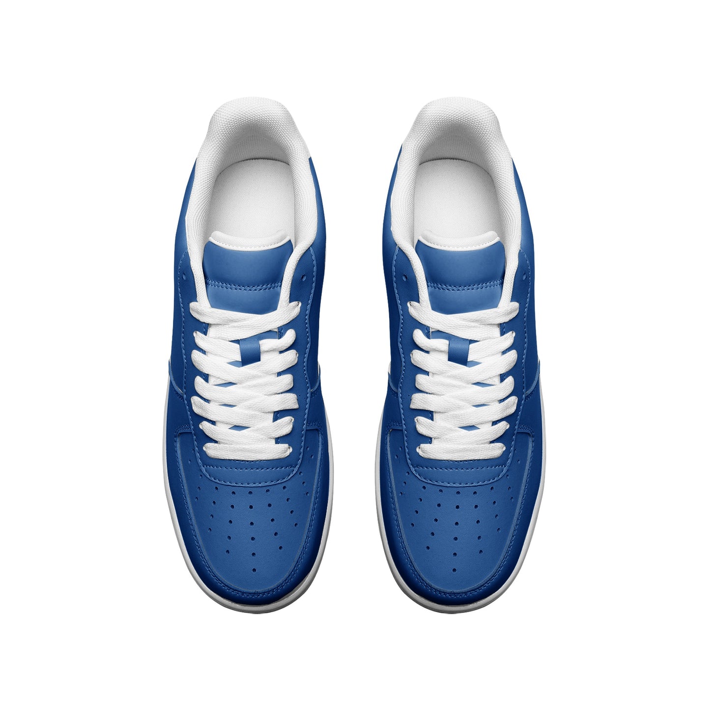 SANTORINI BLUE UNISEX LEATHER SNEAKERS