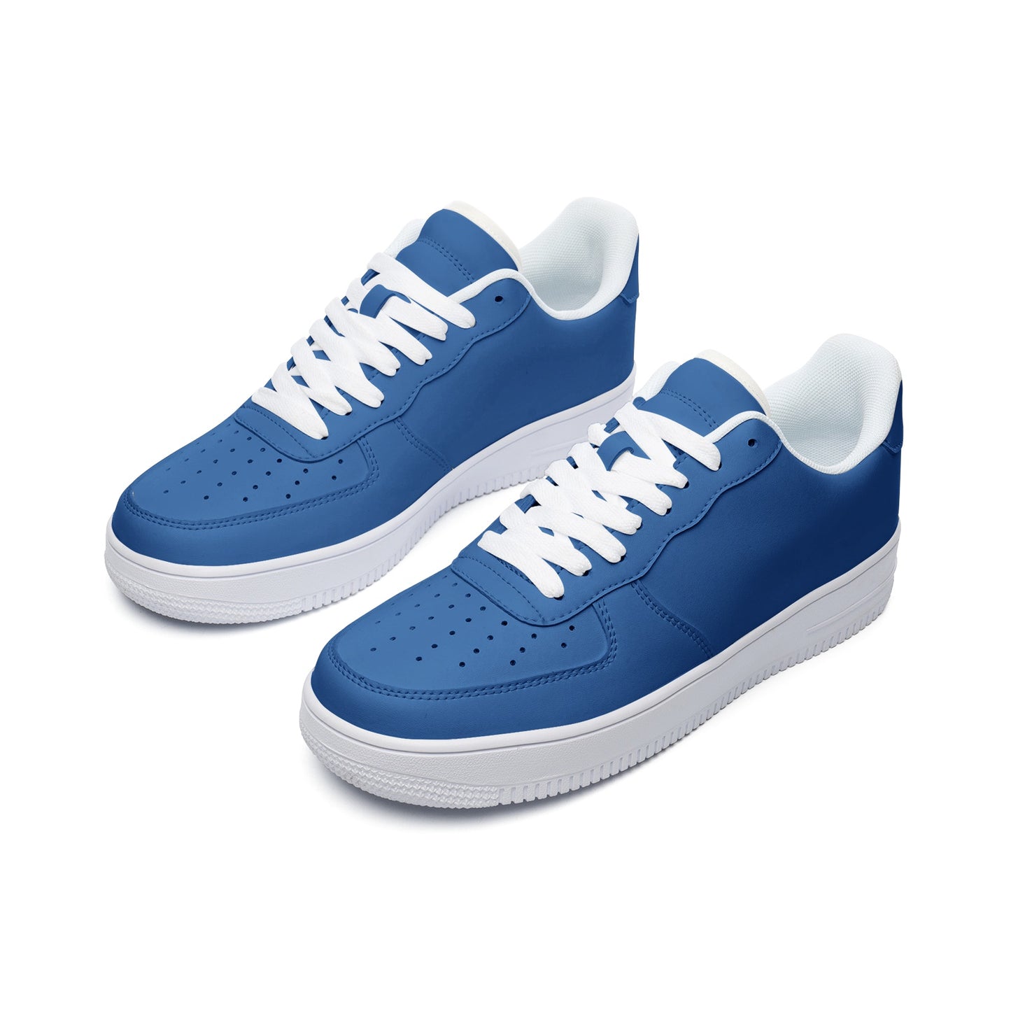 SANTORINI BLUE UNISEX LEATHER SNEAKERS