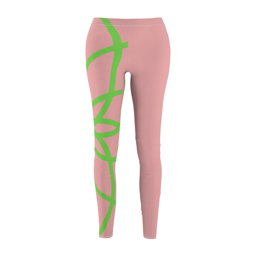 PAG  SPIRALS GREEN PINK RT LEGGINGS