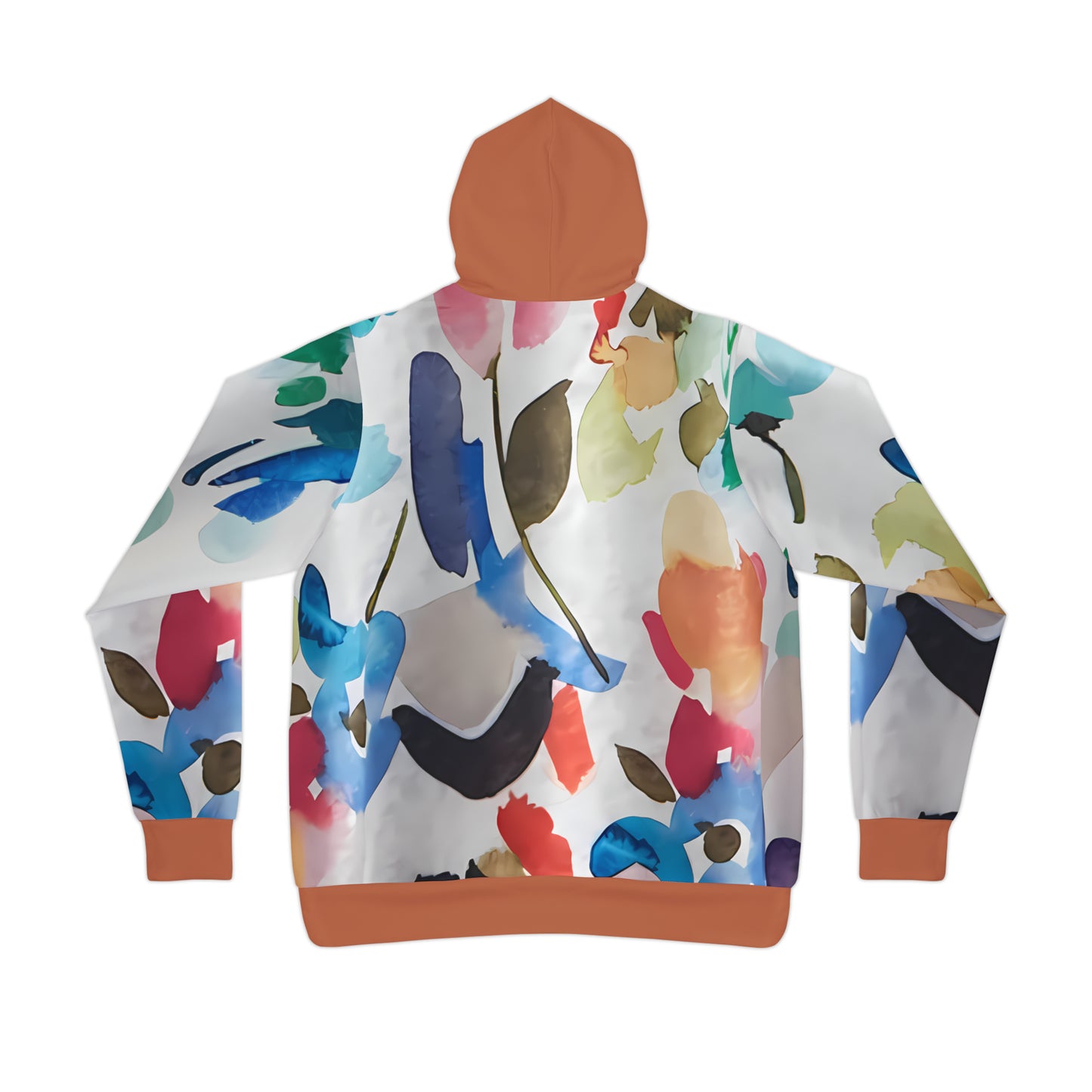 PASTEL SWATCHES RUST PULLOVER ATHLETIC HOODIE UNISEX