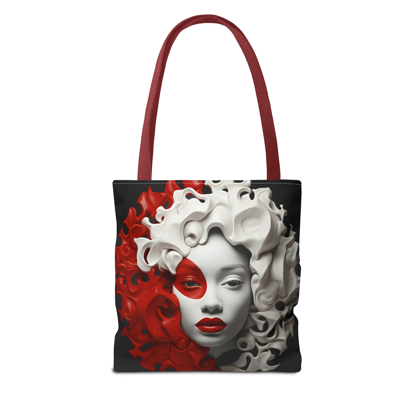 CRIMSON CURLS TOTE BAG