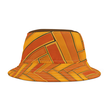 CHOCOLATE MUSTARD BUCKET HAT UNISEX
