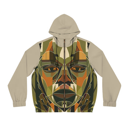 RUSTIC EYES LIGHT WEIGHT TAUPE ZIP HOODIE MEN'S