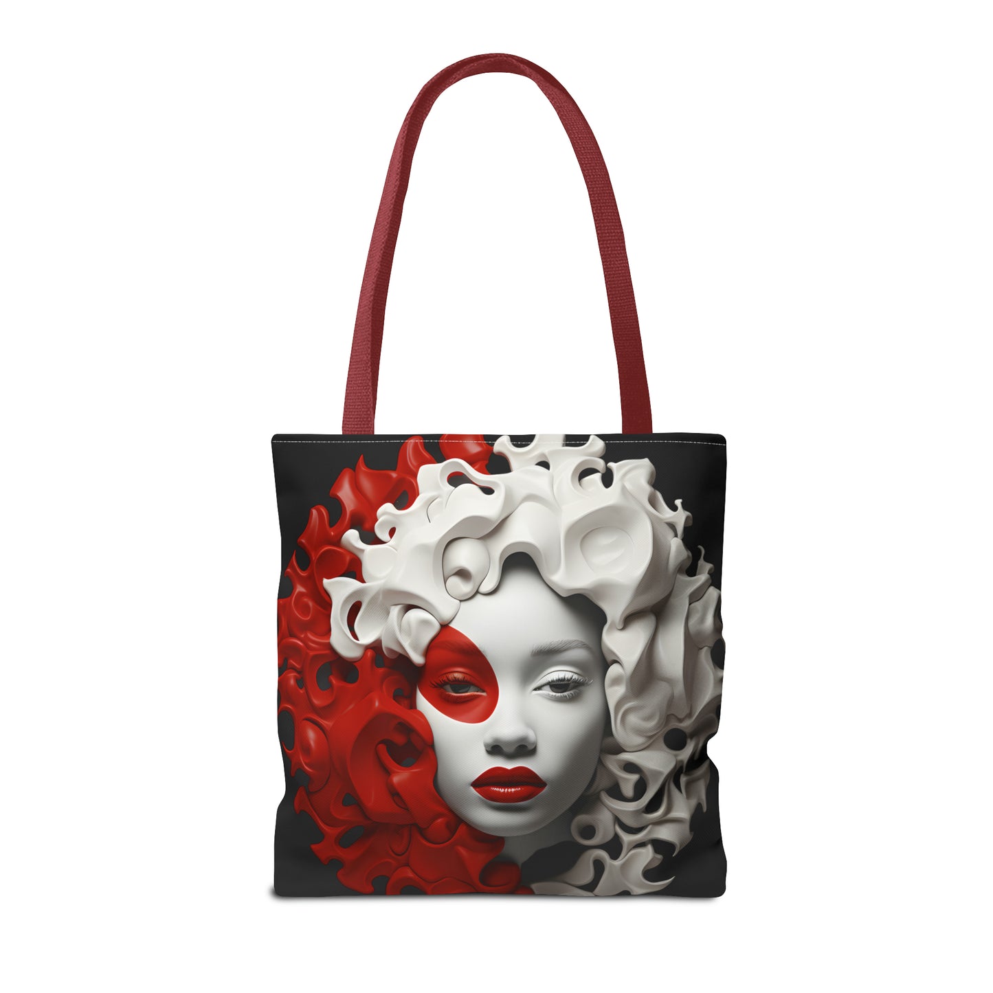 CRIMSON CURLS TOTE BAG