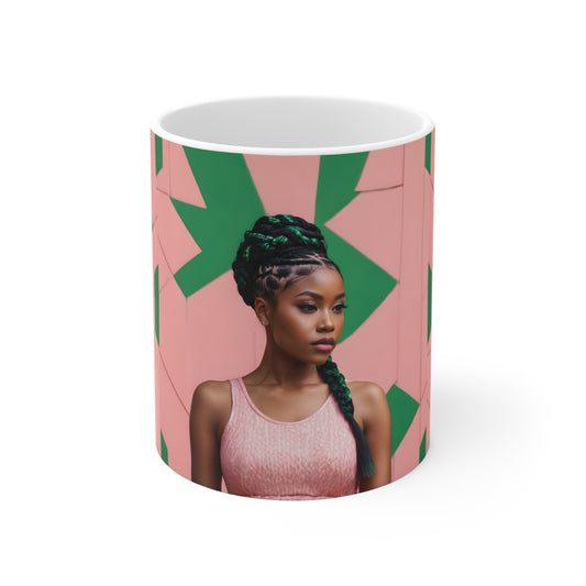 PAG BRAID MUG CERAMIC - 11 OZ