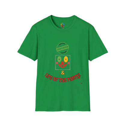 CERTIFIED CLOWN SOFTSTYLE T-SHIRT UNISEX