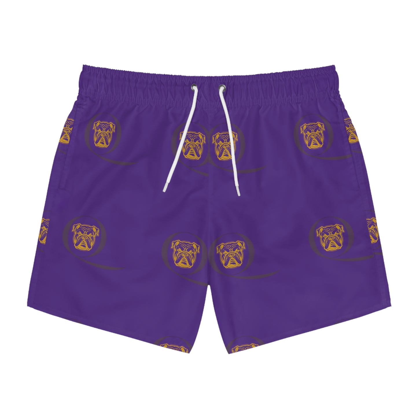 OME Q DOGG PURPLE SWIM TRUNKS