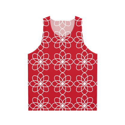 DEL SPIRALS CREME CRIMSON TANK