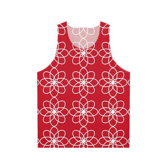 DEL SPIRALS CREME CRIMSON TANK